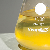 Conical flask, seawater, waste oil