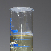 Burette, lake water, plastic